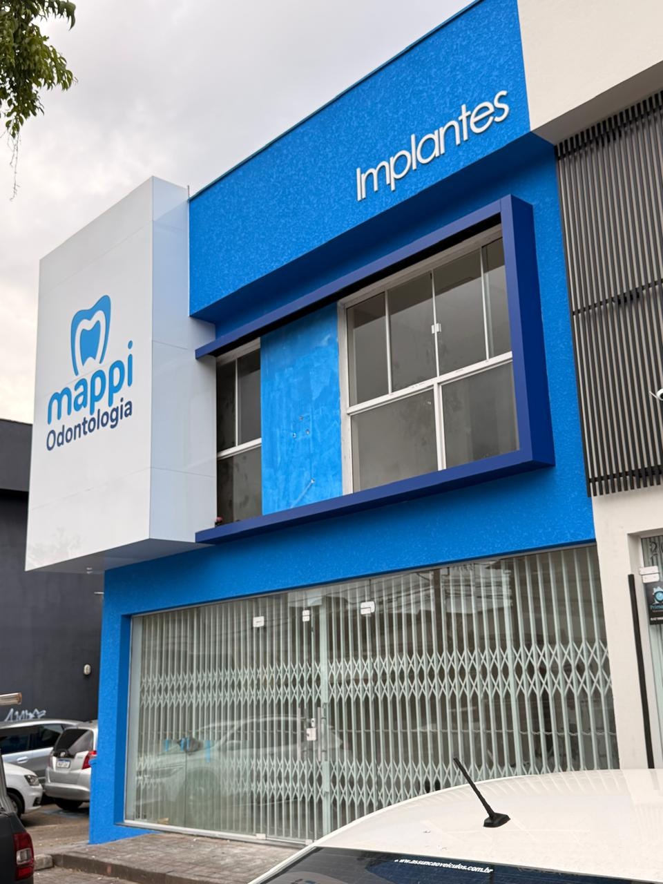 Fachada em ACM e Letreiro - Mappi Odontologia